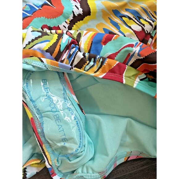 Bleu by Rod Beattie Women's Break The Mold Shirred One-Piece Swimsuit Multi 12 - Picture 6 of 9
